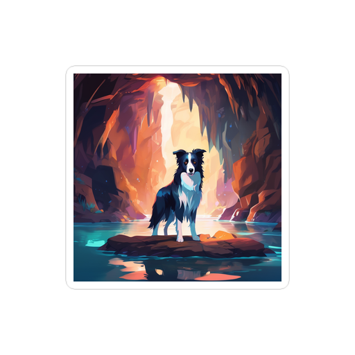 PugMug Custom Border Collie Sticker