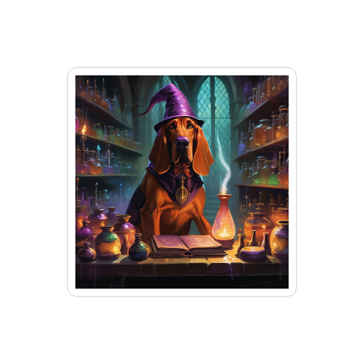 PugMug Custom Bloodhound Sticker