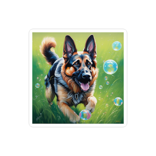 PugMug Custom German Shepherd Dog Sticker