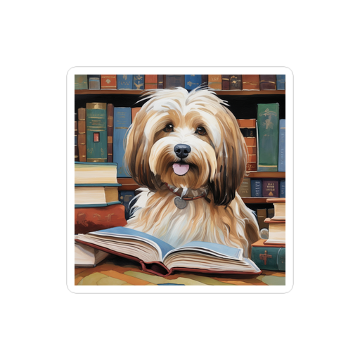 PugMug Custom Tan Havanese Dog Sticker