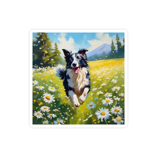PugMug Custom Border Collie Sticker