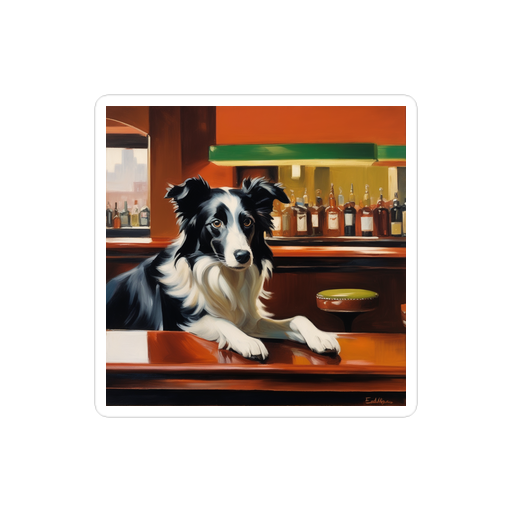 PugMug Custom Border Collie Sticker