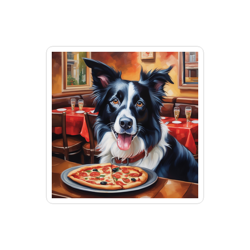 PugMug Custom Border Collie Sticker