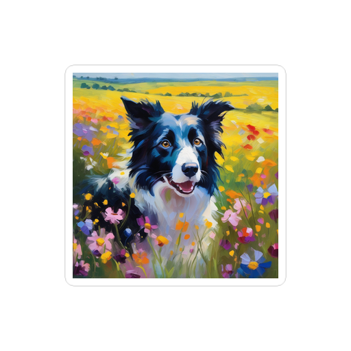 PugMug Custom Border Collie Sticker