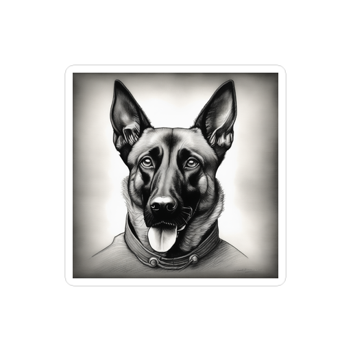 PugMug Custom Belgian Malinois Sticker
