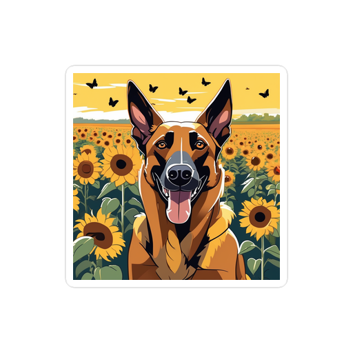 PugMug Custom Belgian Malinois Sticker