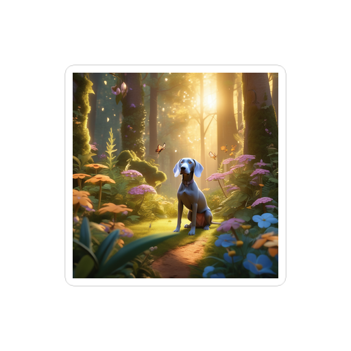 PugMug Custom Weimaraner Sticker