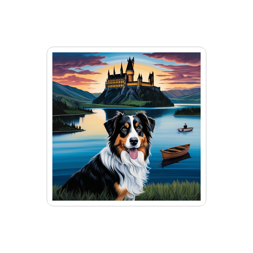 PugMug Custom Miniature American Shepherd Sticker