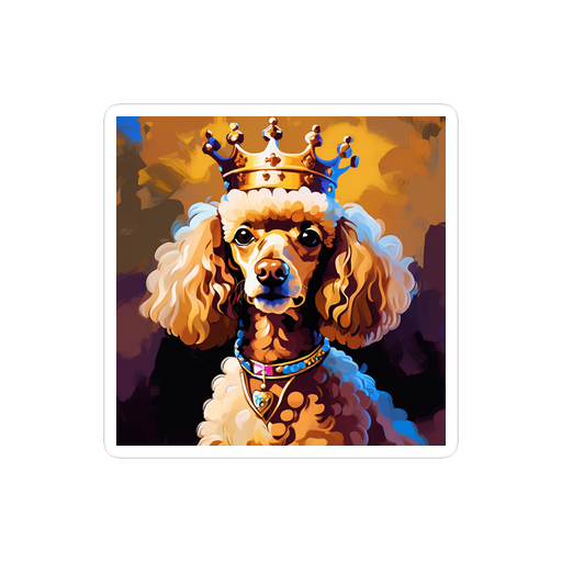 PugMug Custom Tan Poodle Sticker
