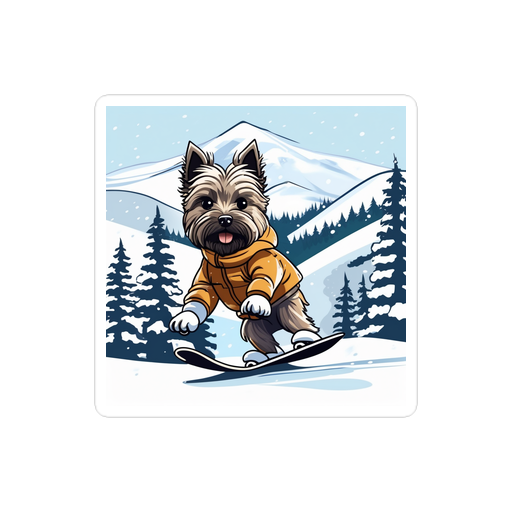 PugMug Custom Cairn Terrier Sticker