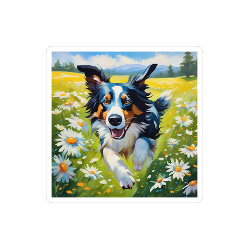 PugMug Custom Border Collie Sticker