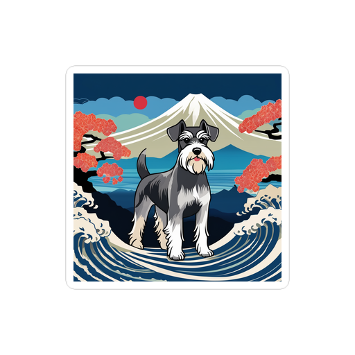 PugMug Custom Miniature Schnauzer Sticker