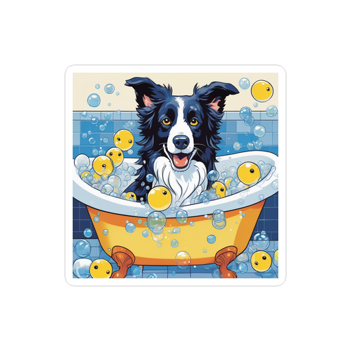 PugMug Custom Border Collie Sticker