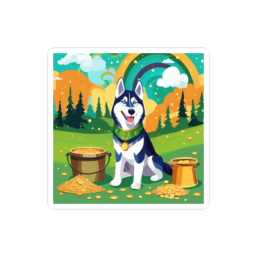 PugMug Custom Siberian Husky Sticker