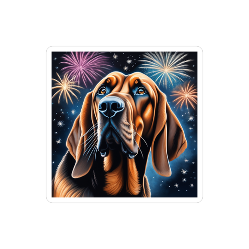 PugMug Custom Bloodhound Sticker