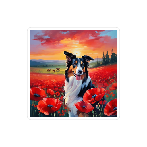 PugMug Custom Collie Sticker