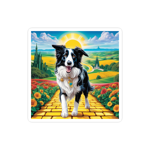 PugMug Custom Border Collie Sticker