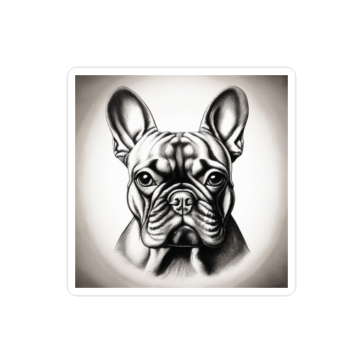 PugMug Custom Tan French Bulldog Sticker