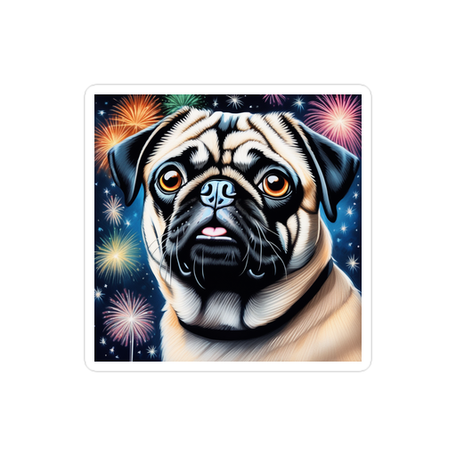 PugMug Custom Pug Sticker