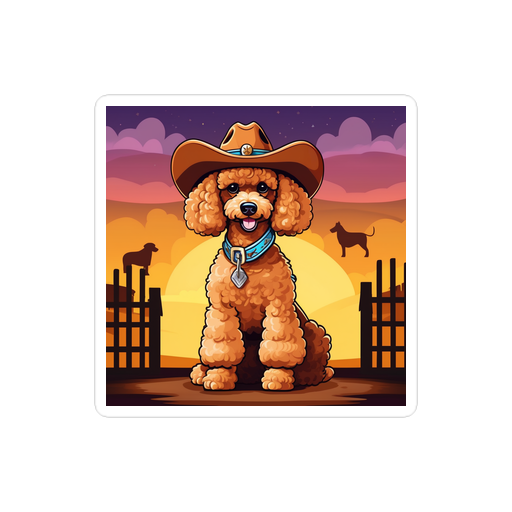 PugMug Custom Tan Poodle Sticker