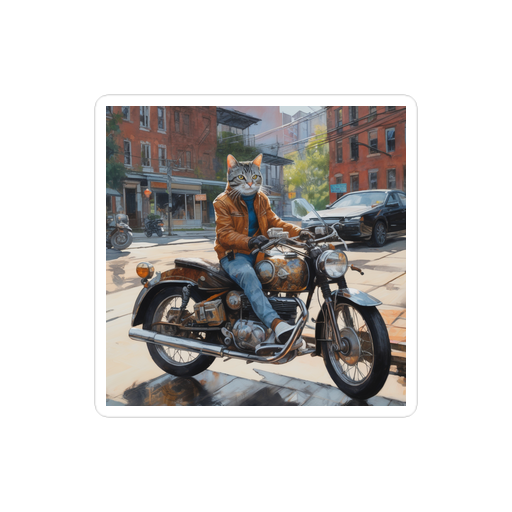 PugMug Custom Tabby American Shorthair Cat Sticker