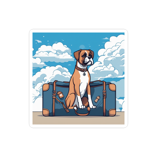 PugMug Custom Boxer Dog Sticker