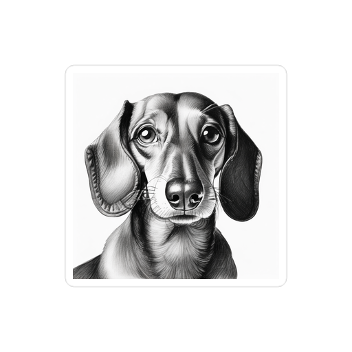 PugMug Custom Tan Dachshund Sticker