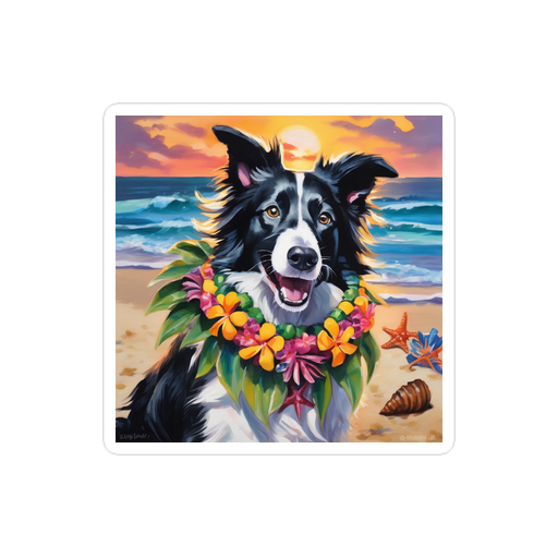 PugMug Custom Border Collie Sticker