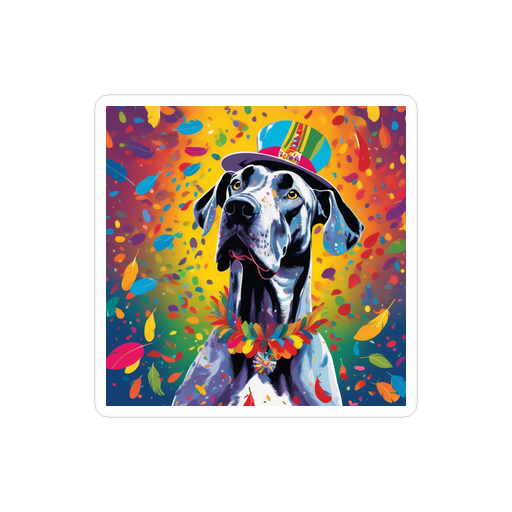 PugMug Custom Great Dane Sticker