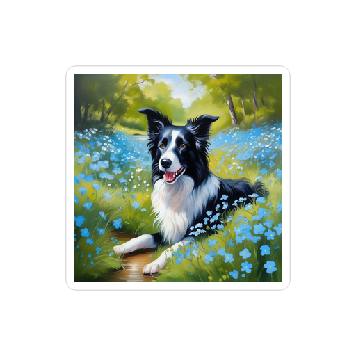 PugMug Custom Border Collie Sticker