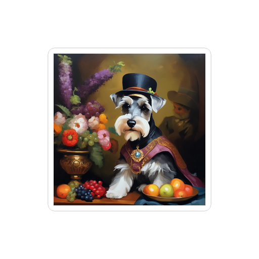 PugMug Custom Miniature Schnauzer Sticker