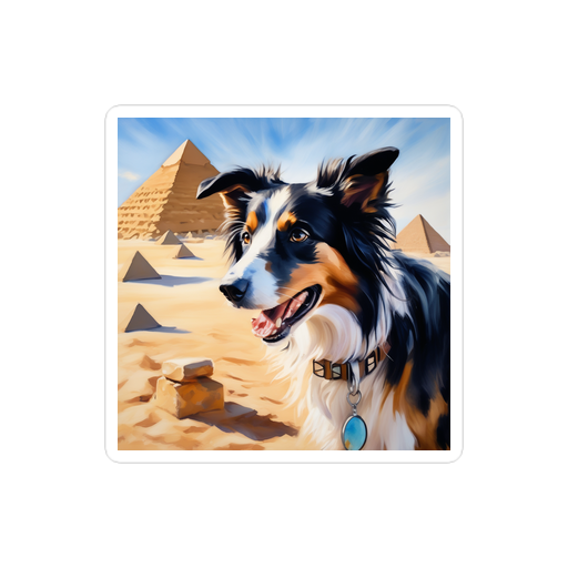 PugMug Custom Border Collie Sticker