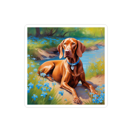 PugMug Custom Vizsla Sticker