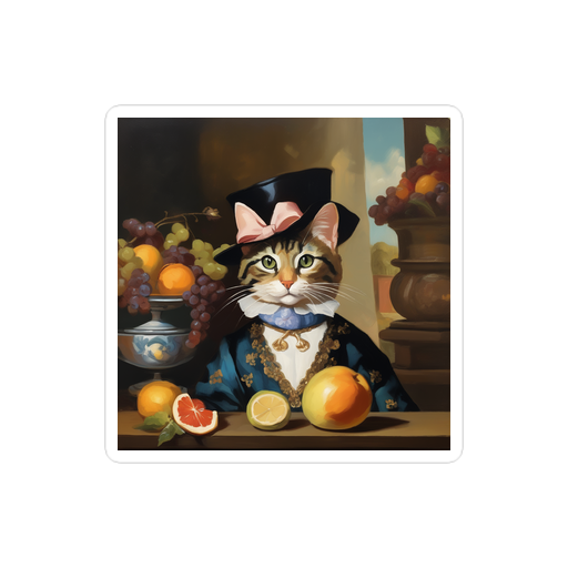 PugMug Custom Tabby Companion Cat Sticker