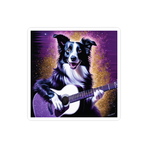 PugMug Custom Border Collie Sticker