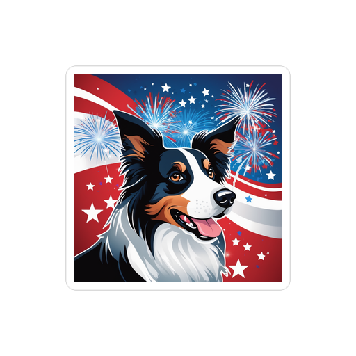 PugMug Custom Border Collie Sticker