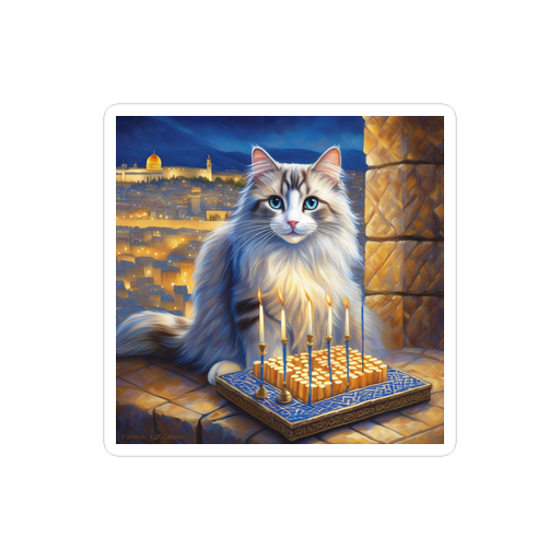 PugMug Custom Tabby Ragdoll Cat Sticker