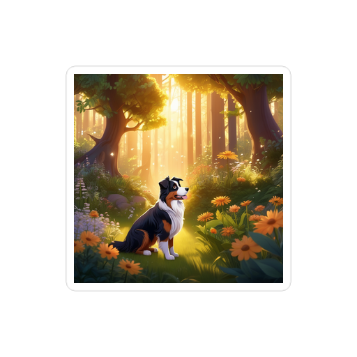 PugMug Custom Australian Shepherd Dog Sticker