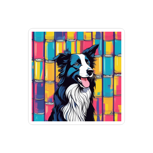 PugMug Custom Border Collie Sticker