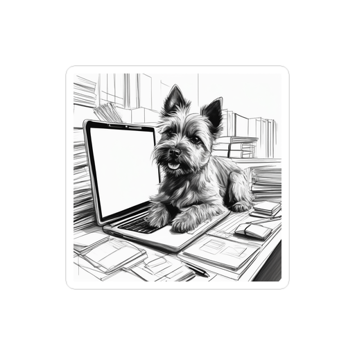 PugMug Custom Cairn Terrier Sticker