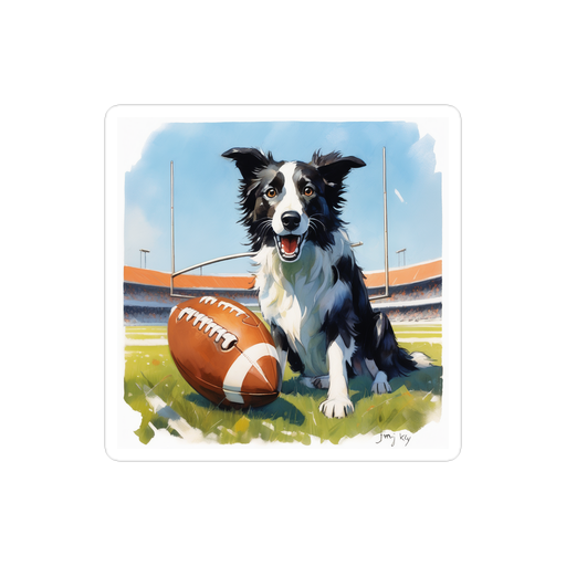 PugMug Custom Border Collie Sticker