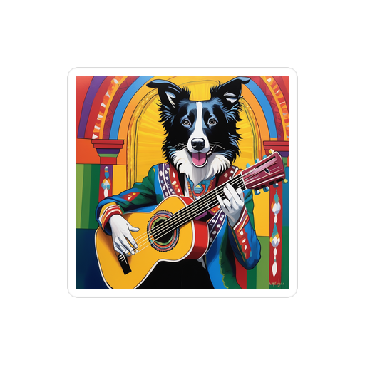PugMug Custom Border Collie Sticker
