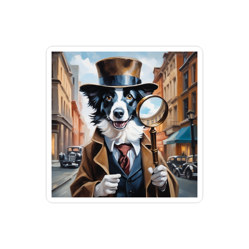 PugMug Custom Border Collie Sticker