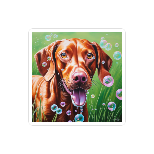 PugMug Custom Vizsla Sticker