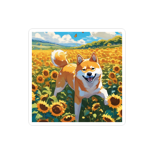 PugMug Custom Shiba Inu Sticker