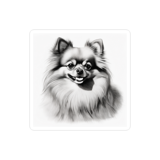 PugMug Custom Tan Pomeranian Sticker