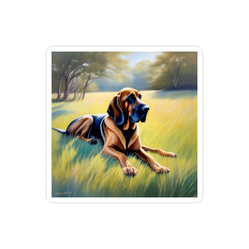 PugMug Custom Bloodhound Sticker