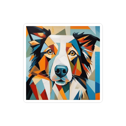 PugMug Custom Border Collie Sticker