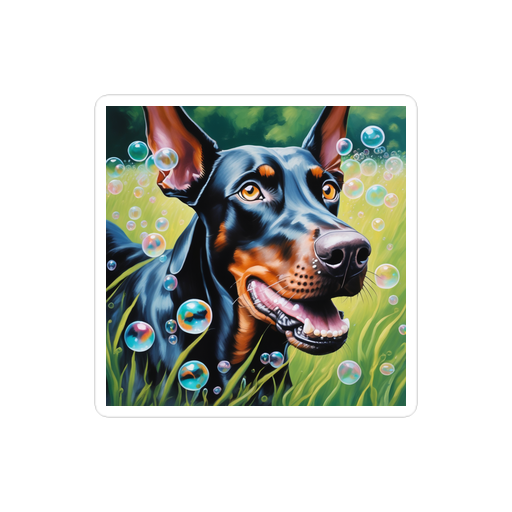 PugMug Custom Doberman Pinscher Sticker