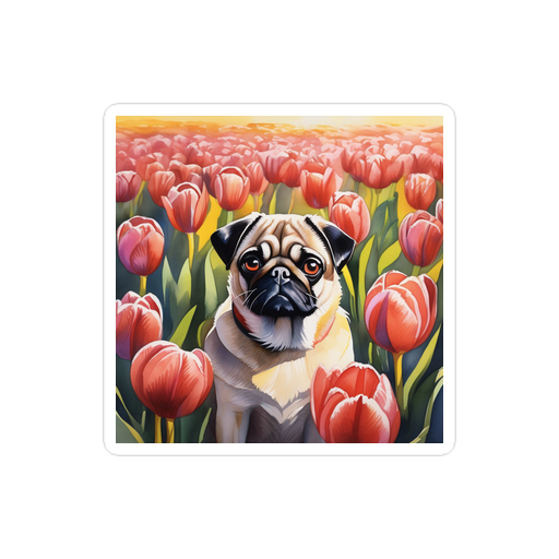 PugMug Custom Pug Sticker